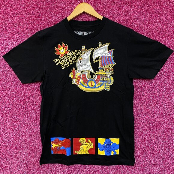 One piece Thousand Sunny Straw Hat Crew Anime T-Shirt M - Picture 1 of 6